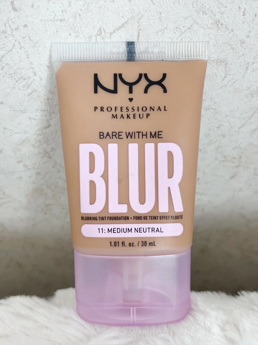 Nyx Bare With Me Blur Tint Foundation Medium Neutral 1 Oz Vegan Cruelty Free